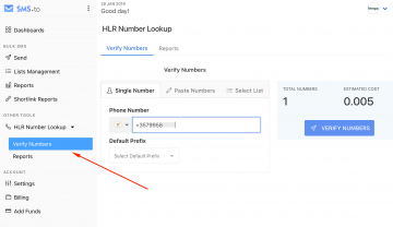 SMS.to introduces HLR Number Verification